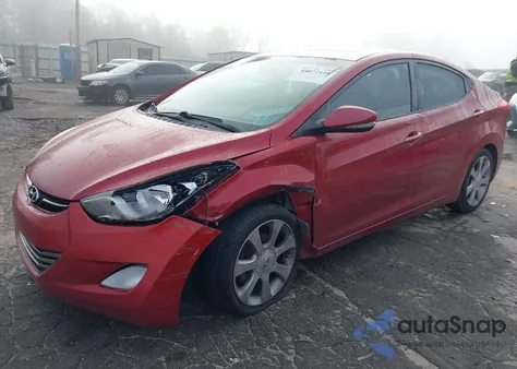 2013 Hyundai Elantra Limited from USA, damaged, VIN KMHDH4AEXDU659967